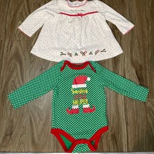 Babies first Christmas outfits